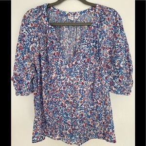 NWOT Gap factory size large floral blouse/top